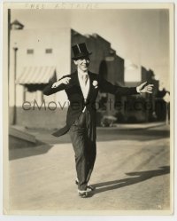 5s791 SHALL WE DANCE candid 8.25x10 still '37 Fred Astaire tap dancing on studio lot by Miehle!