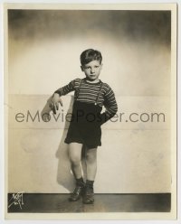 5s801 SKIPPER LASK deluxe 8x10 still '41 portrait of the child actor with his resume on the back!
