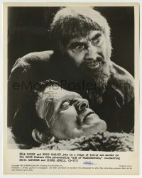 5s811 SON OF FRANKENSTEIN 8x10.25 still R62 c/u of monster Boris Karloff & Bela Lugosi as Ygor!