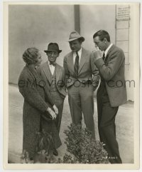 5s813 SONG OF THE EAGLE candid 8x9.75 key book still '33 Gary Cooper visits Brian, Stone & Bickford