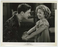 5s832 STOWAWAY 8.25x10 still '36 great close up of Robert Young smiling at cute Shirley Temple!