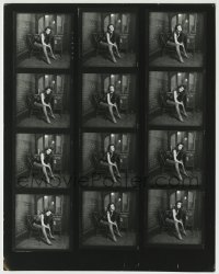 5s835 STREETS OF FIRE 8.5x10.75 contact sheet '84 many images of sexy Diane Lane posing on chair!