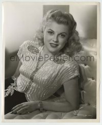 5s845 SUZI CRANDALL 8.25x10 still '47 sexy portrait in sparkling beaded blouse by Ernest Bachrach!