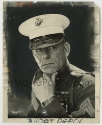 5s858 TELL IT TO THE MARINES 8x10.25 still '26 best portrait of Lon Chaney Sr. in military uniform!