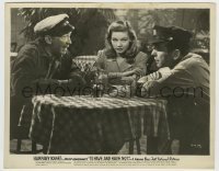 5s880 TO HAVE & HAVE NOT 8x10.25 still '44 Humphrey Bogart, Lauren Bacall & Brennan at table!