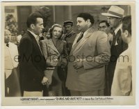 5s882 TO HAVE & HAVE NOT 8x10.25 still '44 Lauren Bacall watches Humphrey Bogart stare at Seymour!