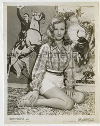5s928 VERONICA LAKE 8x10.25 still '45 super sexy close up in short shorts by cool cowboy poster!