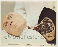 5s024 WESTWORLD 8x10 mini LC #1 '73 cool c/u of Yul Brynner robot with its face detached!