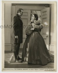 5s974 WUTHERING HEIGHTS 8x10.25 still R40s full-length c/u of David Niven & Merle Oberon!
