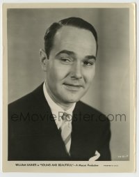 5s989 YOUNG & BEAUTIFUL 8x10.25 still '34 great head & shoulders portrait of William Haines!