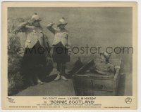 5s114 BONNIE SCOTLAND English FOH LC '35 Laurel & Hardy salute Finlayson fallen in water trough!