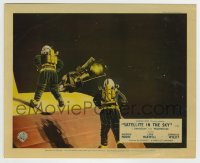 5s017 SATELLITE IN THE SKY color English FOH LC '56 great image of astronauts space walking!