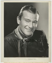 5s822 STAGECOACH 8.25x10 still '39 best head & shoulders smiling portrait of John Wayne, Ford!