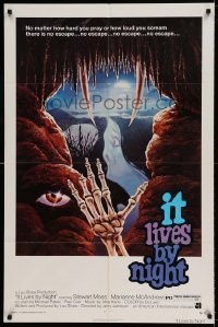 5t069 BAT PEOPLE 1sh '74 AIP, cool horror artwork, It Lives By Night!