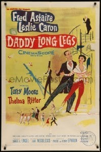 5t212 DADDY LONG LEGS 1sh '55 wonderful art of Fred Astaire dancing with Leslie Caron!