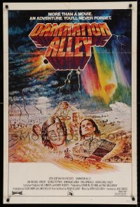 5t213 DAMNATION ALLEY int'l 1sh '77 Jan-Michael Vincent, cool different post-apocalyptic artwork!