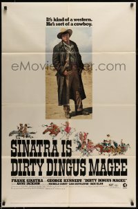 5t244 DIRTY DINGUS MAGEE 1sh '70 full-length image of dusty cowboy Frank Sinatra!