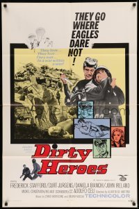 5t247 DIRTY HEROES 1sh '69 Dalle Ardenne all'inferno, Frederick Stafford, Curd Jurgens