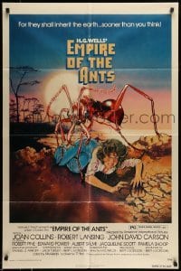 5t270 EMPIRE OF THE ANTS 1sh '77 H.G. Wells, great Drew Struzan art of monster attacking!