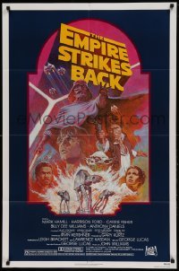 5t272 EMPIRE STRIKES BACK NSS style 1sh R82 George Lucas sci-fi classic, cool artwork by Tom Jung!