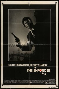 5t274 ENFORCER 1sh '76 classic image of Clint Eastwood as Dirty Harry holding .44 magnum!