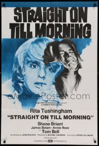 5t835 STRAIGHT ON TILL MORNING English 1sh '72 Rita Tushingham, English Hammer horror!