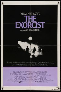 5t284 EXORCIST 1sh '74 William Friedkin horror classic, William Peter Blatty!