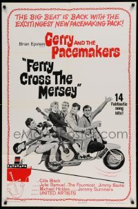 5t299 FERRY CROSS THE MERSEY 1sh '65 rock & roll, the big beat is back, Gerry & the Pacemakers!