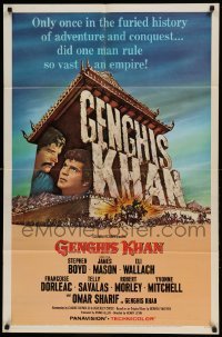 5t339 GENGHIS KHAN 1sh '65 Omar Sharif as the Mongolian Prince of Conquerors, Stephen Boyd!