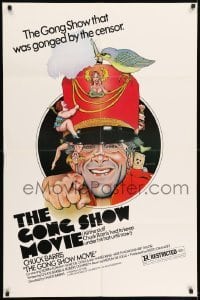 5t361 GONG SHOW MOVIE 1sh '80 all the stuff Chuck Barris had to keep under his hat, Nelson art!