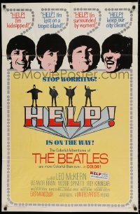 5t400 HELP 1sh '65 great images of The Beatles, John, Paul, George & Ringo, rock & roll classic!