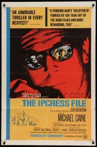 5t458 IPCRESS FILE 1sh '65 Michael Caine in the spy story of the century, best artwork!