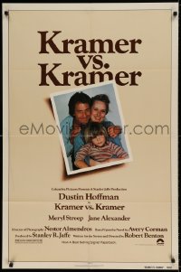 5t489 KRAMER VS. KRAMER 1sh '79 Dustin Hoffman, Meryl Streep, child custody & divorce!