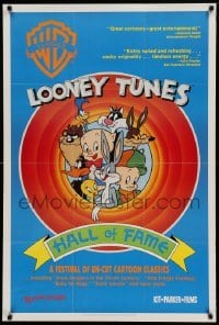 5t525 LOONEY TUNES HALL OF FAME 1sh '91 Bugs Bunny, Daffy Duck, Elmer Fudd, Porky Pig!