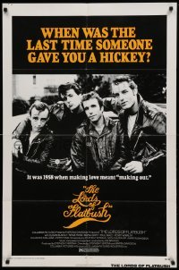 5t526 LORDS OF FLATBUSH 1sh '74 cool portrait of Fonzie, Rocky, & Perry as greasers in leather