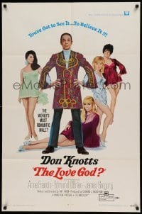 5t531 LOVE GOD 1sh '69 Don Knotts is the world's most romantic male with sexy babes!