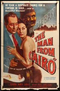 5t547 MAN FROM CAIRO 1sh '53 Dramma nella Kasbah, George Raft & Gianna Maria Canale in Egypt!