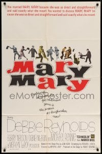 5t560 MARY MARY 1sh '63 Debbie Reynolds, Barry Nelson, Michael Rennie, musical comedy!