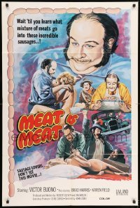 5t565 MEAT IS MEAT 1sh '74 Victor Buono, wait 'til you learn what's in these sausages!