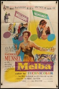 5t566 MELBA 1sh '53 Patrice Munsel, in most magnificent musical spectacle of them all!