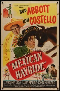 5t569 MEXICAN HAYRIDE 1sh '48 matador Abbott & Costello in Mexico, great art!