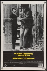5t571 MIDNIGHT COWBOY 1sh '69 Dustin Hoffman, Jon Voight, John Schlesinger classic, x-rated!