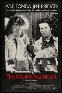 5t587 MORNING AFTER int'l 1sh '86 Sidney Lumet, wild images of Jane Fonda & Jeff Bridges!