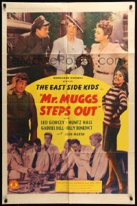5t594 MR MUGGS STEPS OUT 1sh '43 East Side Kids, Leo Gorcey, Huntz Hall, Joan Marsh!