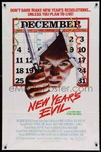 5t617 NEW YEAR'S EVIL 1sh '80 holiday horror, a celebration of the macabre!