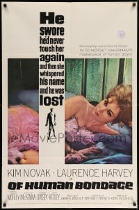 5t630 OF HUMAN BONDAGE 1sh '64 super sexy Kim Novak can't help being what she is!