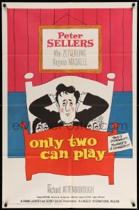 5t647 ONLY TWO CAN PLAY 1sh '62 wacky art of Peter Sellers, Mai Zetterling, Virginia Maskell!
