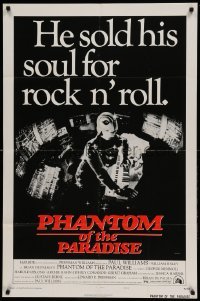 5t665 PHANTOM OF THE PARADISE style B 1sh '74 Brian De Palma, he sold his soul for rock & roll!