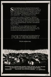 5t680 POLTERGEIST int'l 1sh '82 Tobe Hooper & Steven Spielberg, the first real ghost story!
