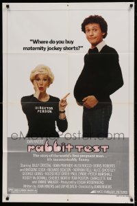 5t705 RABBIT TEST style B 1sh '78 director Joan Rivers, Billy Crystal is the first pregnant man!